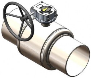 Ball Valve KPT Welded, Reduced Bore PN40 RU PX PX DN300